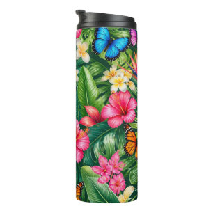 Bouteilles Isothermes Motif Papillon Tropical