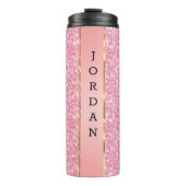 Bouteilles Isothermes Motif Parties scintillant rose (Devant)