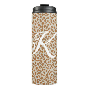 Bouteilles Isothermes Motif peau de panthère monogrammé nom lettrage mar