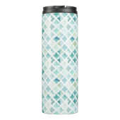 Bouteilles Isothermes Motif peint à la main de turquoise (Dos)