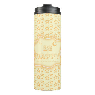 Bouteilles Isothermes Motif Petites Étoiles Mignonnes Sois Heureux