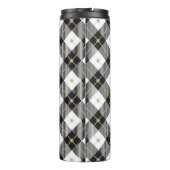 Bouteilles Isothermes Motif plaid Black Blanc tendance (Dos)