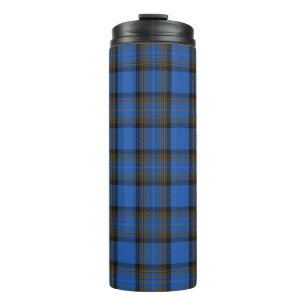 Bouteilles Isothermes Motif Plaid de l'île de Skye Blue Tartan