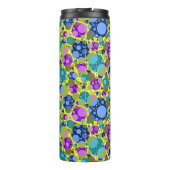 Bouteilles Isothermes Motif pois en bleu rose Turquoise - (Dos)