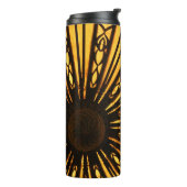 Bouteilles Isothermes Motif radial Sunburst Jaune (Tourné sur la gauche)