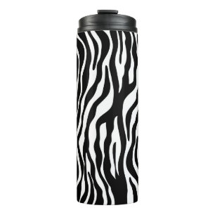 Bouteilles Isothermes Motif rayures de zèbre noir & blanc + vos idées