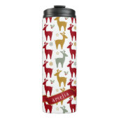 Bouteilles Isothermes Motif Red Christmas Reindeer#12 ID1009 (Devant)