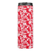 Bouteilles Isothermes Motif répété Floral Rouge Et Blanc (Dos)