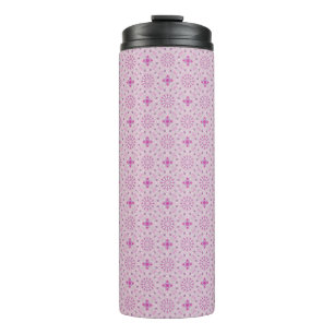 Bouteilles Isothermes Motif répétitif géométrique de cercle lilas et ros