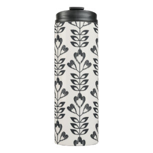 Bouteilles Isothermes motif rétro sans soudure avec fleurs abstraites e
