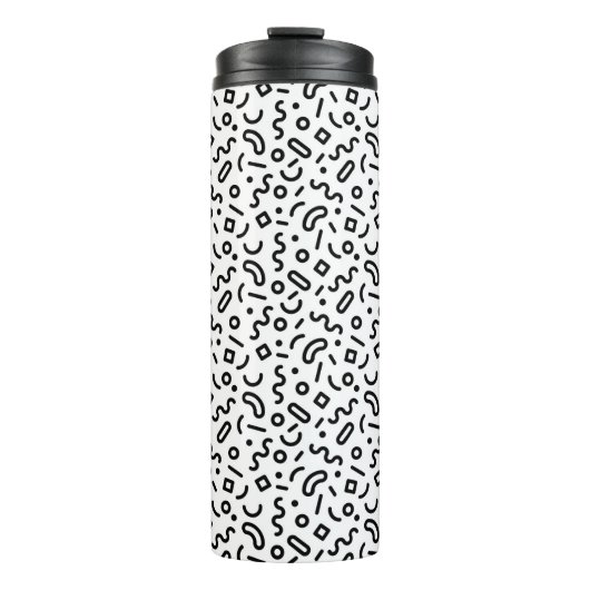 Bouteilles Isothermes Motif Retro Squiggle (Devant)