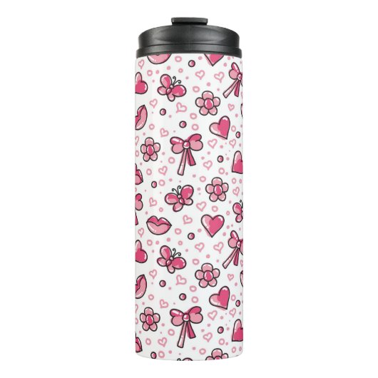 Bouteilles Isothermes motif romantique (Devant)