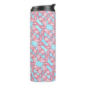 Bouteilles Isothermes Motif rose Chido d'Axolotl de Chibi (Tourné sur la gauche)