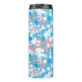 Bouteilles Isothermes Motif rose et bleu de chien de camouflage (Dos)