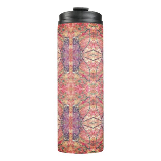Bouteilles Isothermes Motif rose et violet (Devant)