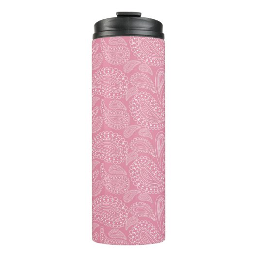 Bouteilles Isothermes Motif rose Paisley (Devant)
