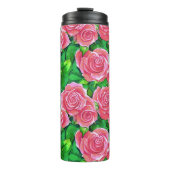 Bouteilles Isothermes Motif Rose rose (Devant)