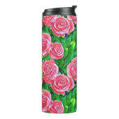 Bouteilles Isothermes Motif Rose rose (Tourné sur la gauche)