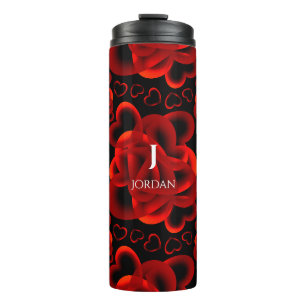 Bouteilles Isothermes Motif rouge des coeurs abondants