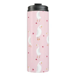 Bouteilles Isothermes Motif sans couture avec canard mignon avec coeur s
