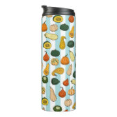 Bouteilles Isothermes Motif sans couture avec des squashe dessinés à la (Tourné sur la droite)