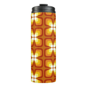 Bouteilles Isothermes Motif sans couture avec éléments floraux abstraits