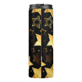 Bouteilles Isothermes Motif sans couture avec étoiles d'or (Dos)