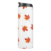 Bouteilles Isothermes Motif sans couture avec feuilles d'automne. Aquare (Tourné sur la droite)