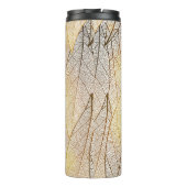 Bouteilles Isothermes Motif sans couture avec feuilles or (Dos)