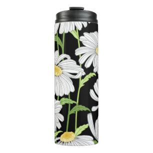Bouteilles Isothermes motif sans couture avec fleurs d'été