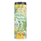 Bouteilles Isothermes Motif sans couture avec fleurs Plumeria, feuilles (Dos)