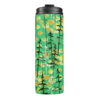 Motif sans couture avec forêt d'automne