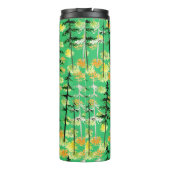 Bouteilles Isothermes Motif sans couture avec forêt d'automne (Dos)