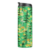 Bouteilles Isothermes Motif sans couture avec forêt d'automne (Tourné sur la droite)