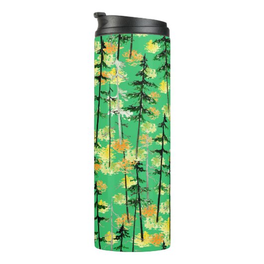 Bouteilles Isothermes Motif sans couture avec forêt d'automne (Tourné sur la droite)