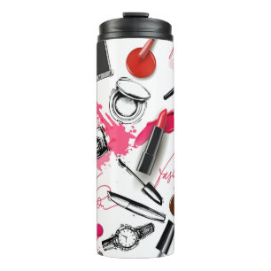 Bouteilles Isothermes Motif sans couture avec maquillage peint