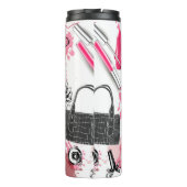 Bouteilles Isothermes Motif sans couture avec maquillage peint (Dos)
