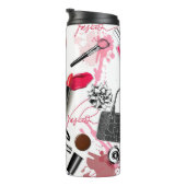Bouteilles Isothermes Motif sans couture avec maquillage peint (Tourné sur la droite)