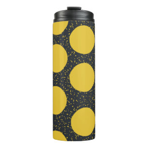 Bouteilles Isothermes Motif sans couture avec pois jaunes