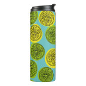 Bouteilles Isothermes Motif sans couture avec tranches de citron. illust (Tourné sur la gauche)