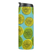 Bouteilles Isothermes Motif sans couture avec tranches de citron. illust (Tourné sur la droite)
