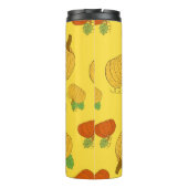 Bouteilles Isothermes Motif sans couture citrouille. Brosse à griffes à  (Dos)