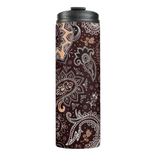 Bouteilles Isothermes Motif sans couture colorée dans le style cachemire