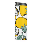 Bouteilles Isothermes Motif sans couture de citrons dessinés à la main b (Tourné sur la droite)