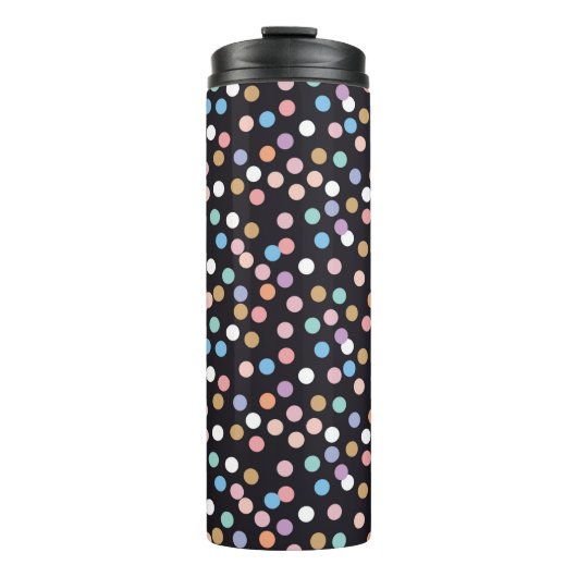 Bouteilles Isothermes Motif sans couture de confetti de fête, arrière -  (Devant)