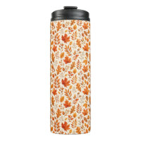 Motif sans couture de feuilles d'automne chaudes