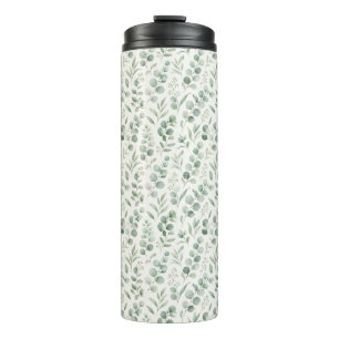 Bouteilles Isothermes Motif sans couture de feuilles d'eucalyptus minima