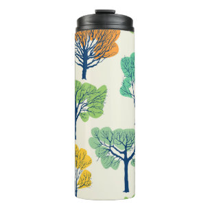 Bouteilles Isothermes Motif sans couture de vieux arbres de la nature