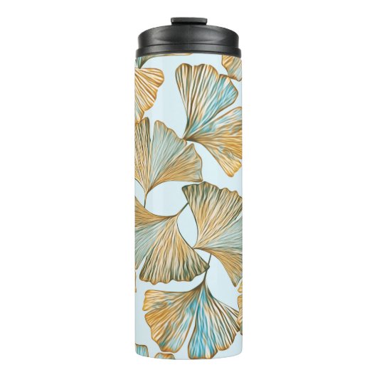 Bouteilles Isothermes Motif sans couture Gingko Feuille (Devant)