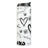 Bouteilles Isothermes Motif sans couture gothique (Tourné sur la gauche)